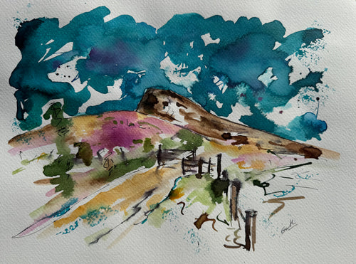 Roseberry Topping - Landscape painting