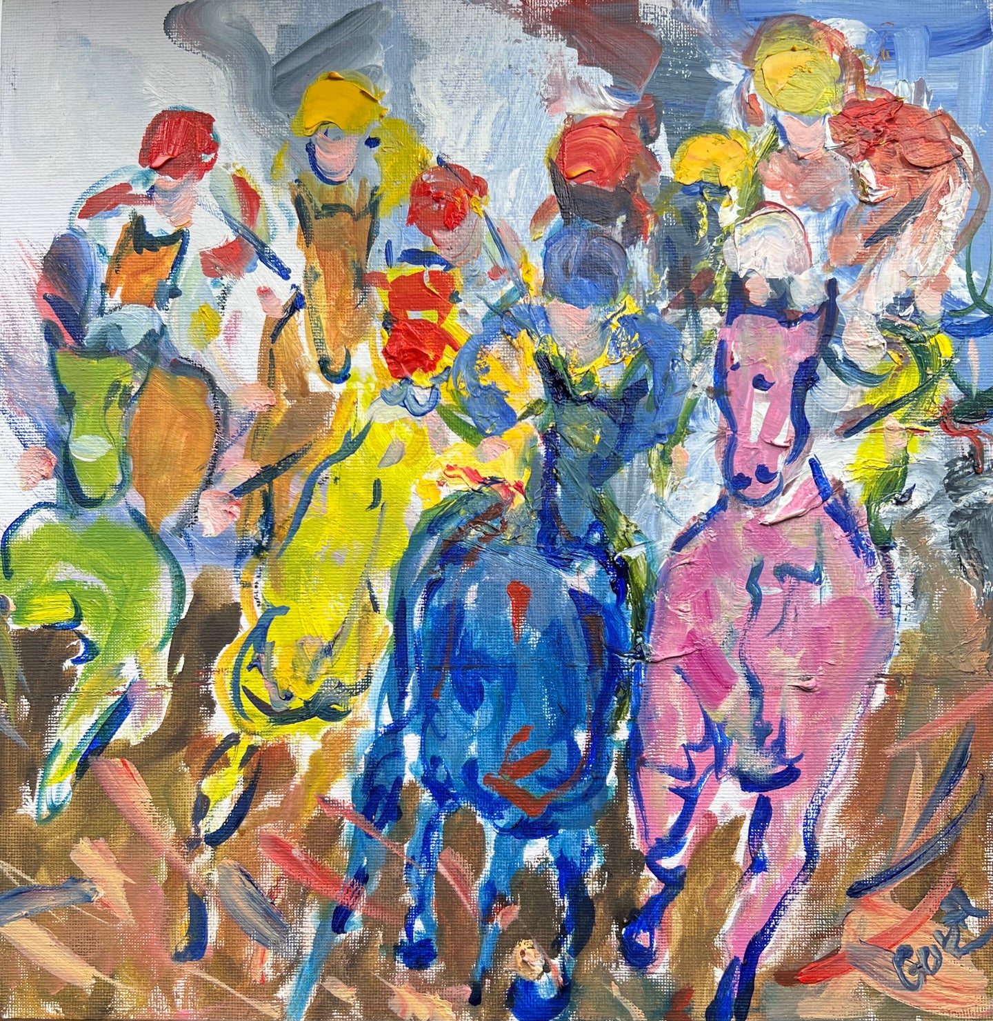Race to Glory- Horse racing painting