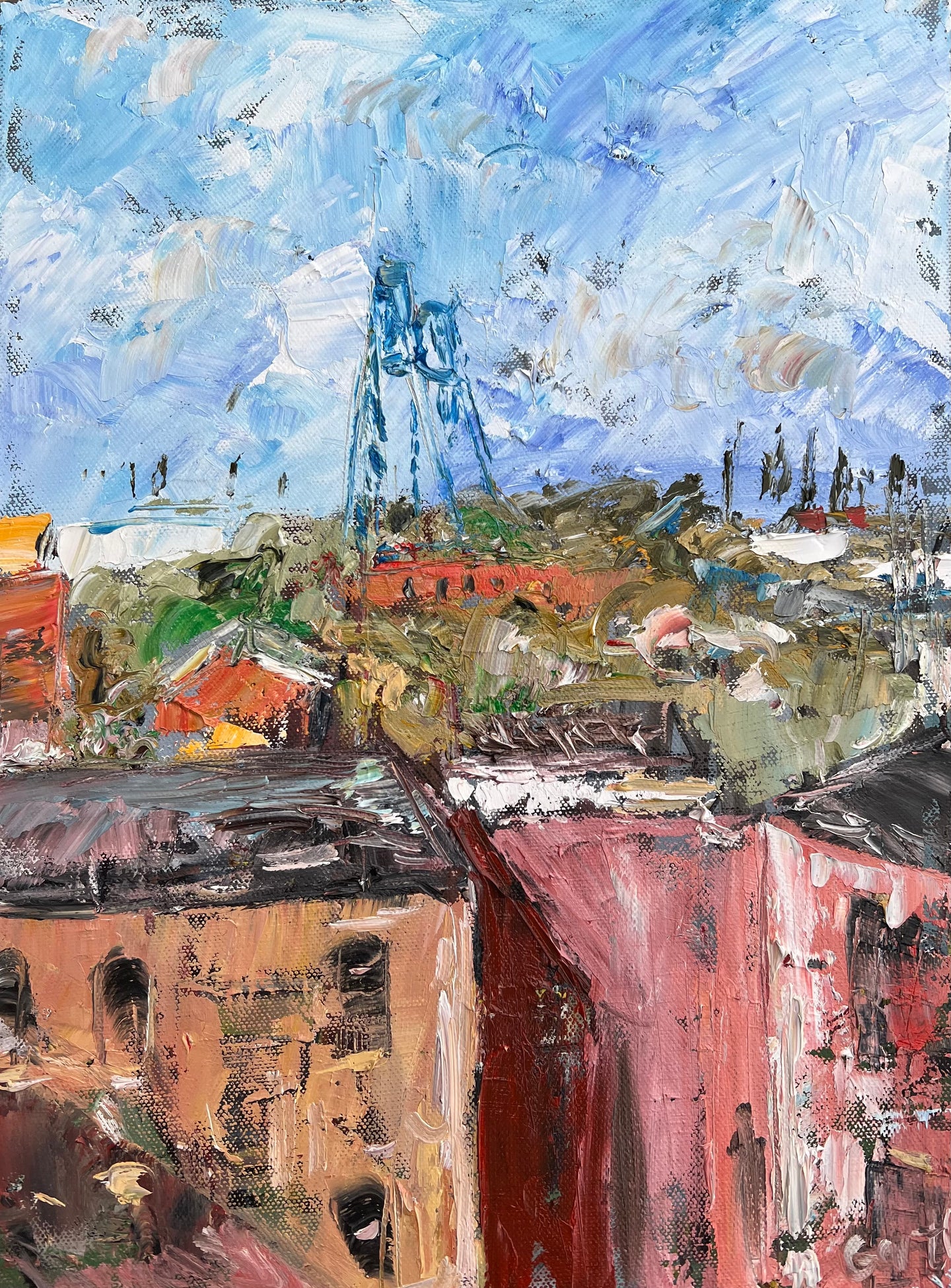Transporter Bridge from the Exchange Dome