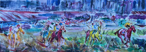 Galloping Away - Horse Racing Painting