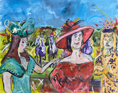 Ladies day at the Races- Horse Racing Painting