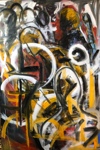 Reflections on life - Abstract Figurative Painting