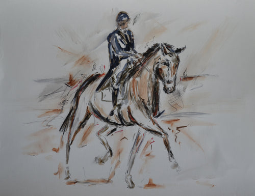 Dressage Painting - Garth Bayley Art