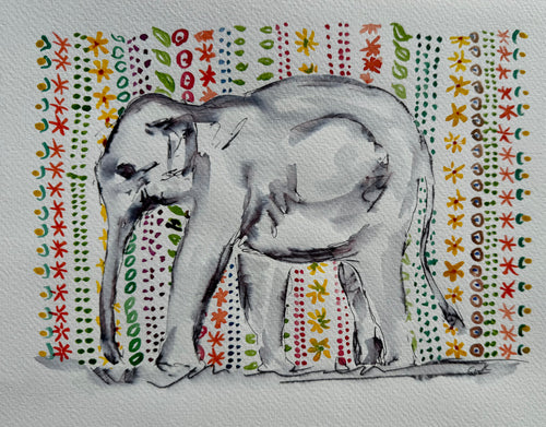 Indian Elephant - Animal Painting