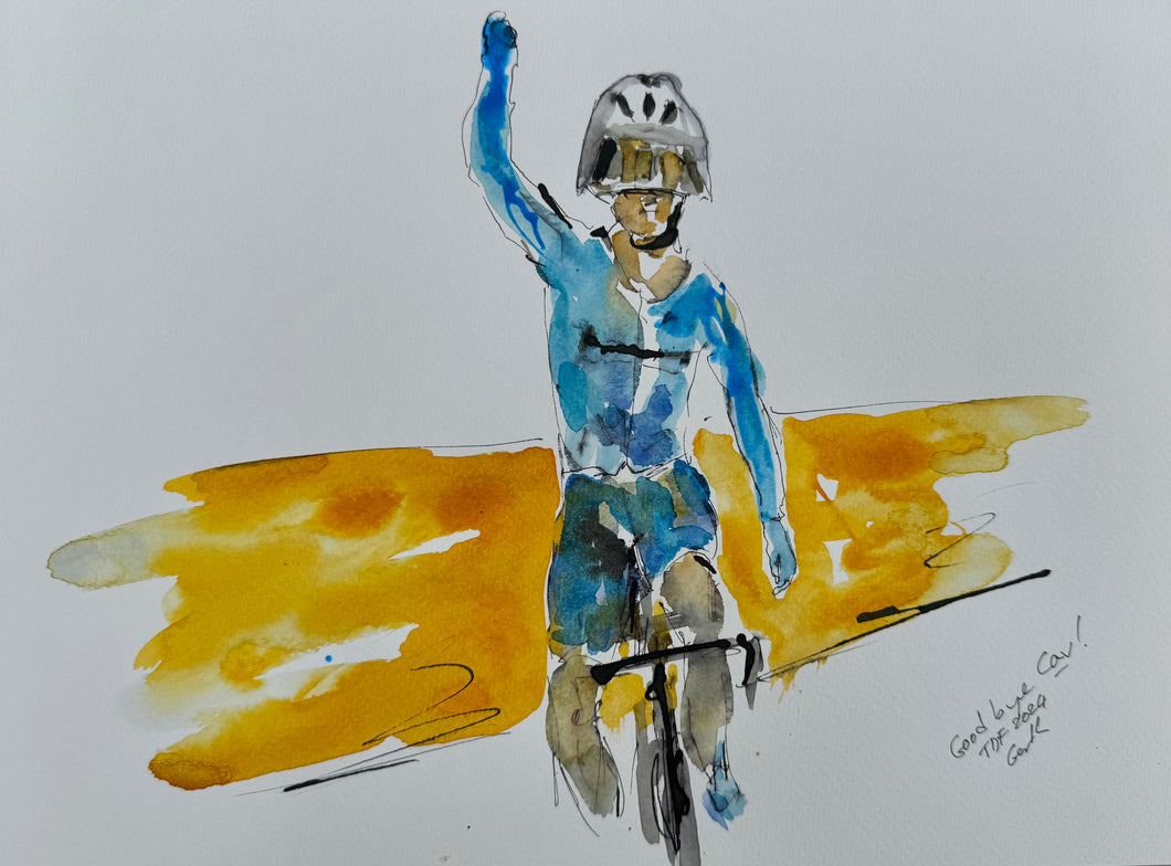 Goodbye Cav - Tour de France painting