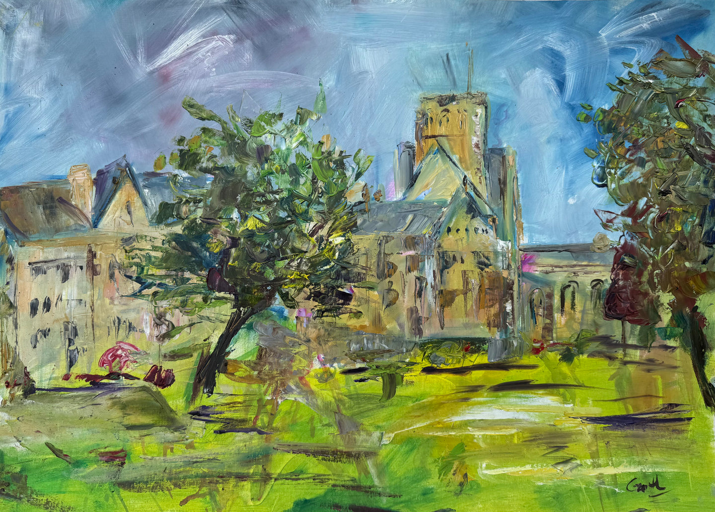 Ampleforth Abbey - Landscape Painting