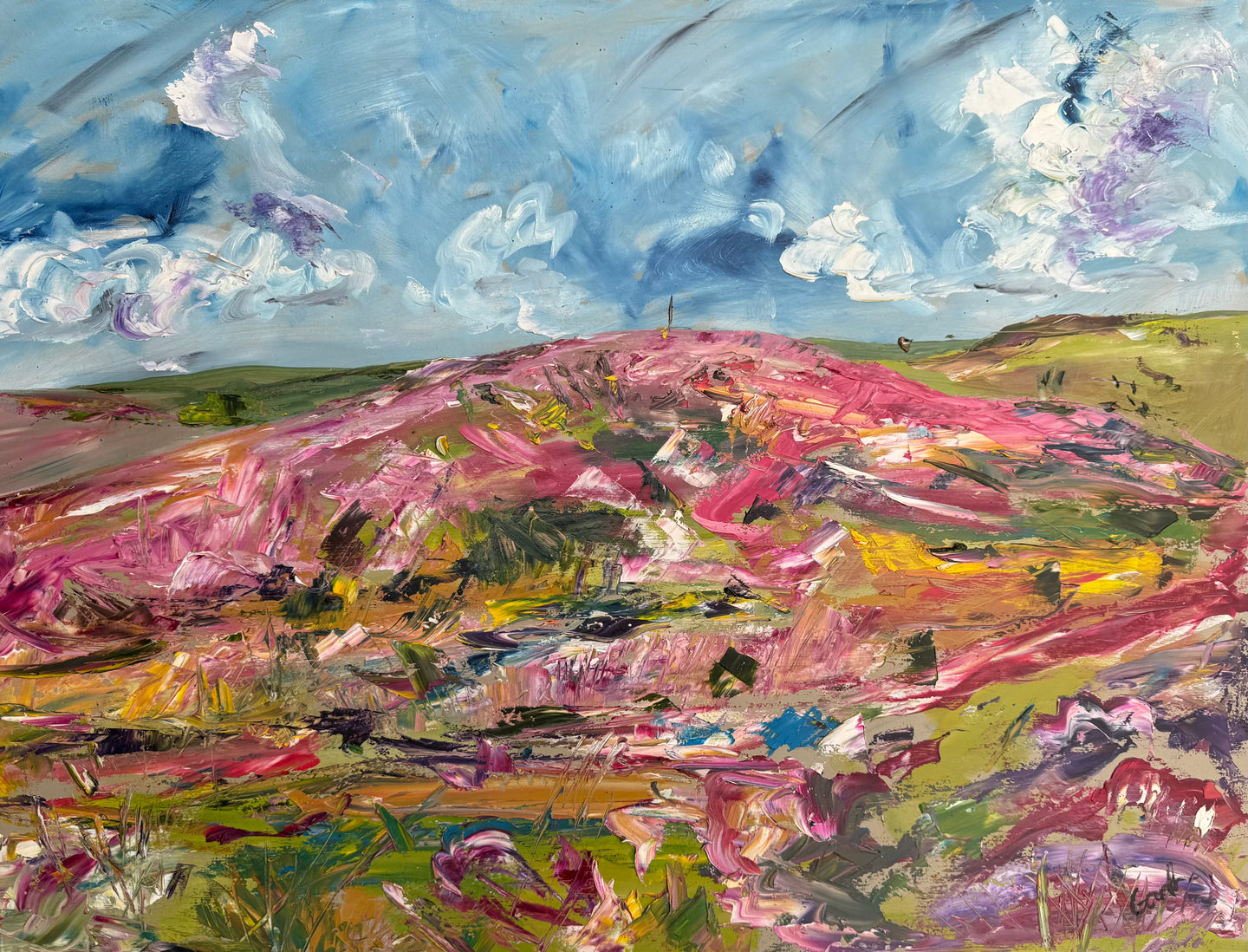 Blush of the Moorland- Landscape painting