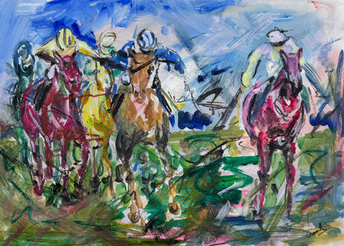 Galloping Spirit - Horse Racing Painting