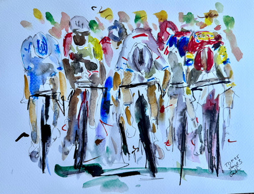 A Dramatic Bunch Sprint in a Photo Finish