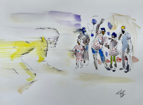 A Flash of Yellow on a rainy Day -Stage 20 TDF 25