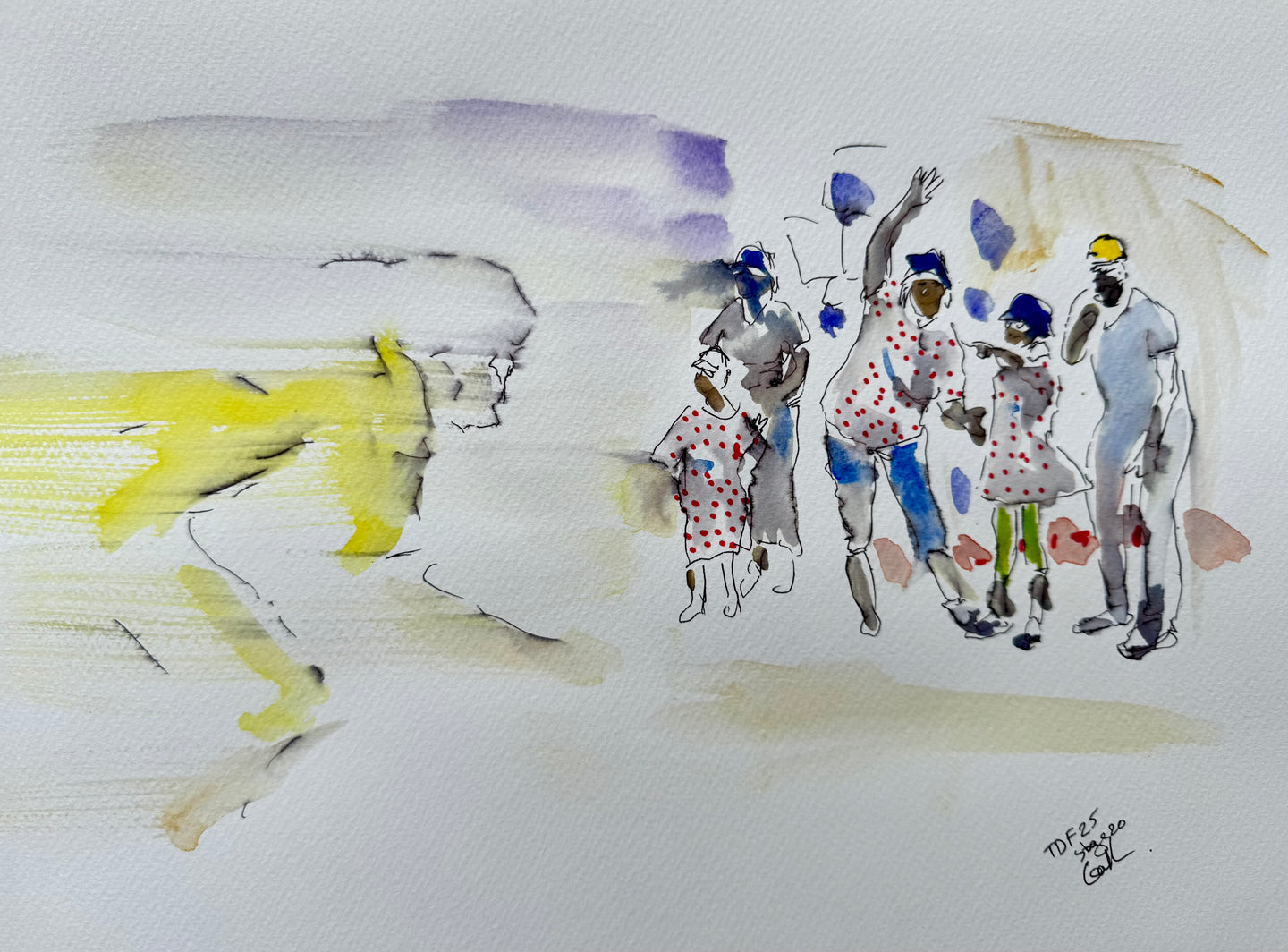 A Flash of Yellow on a rainy Day -Stage 20 TDF 25