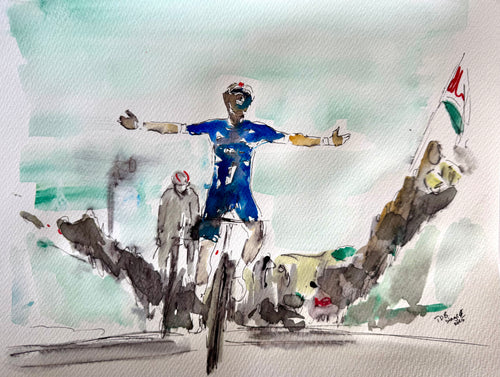 Romain Grégoire crosses the line for victory. ToB 2025 she 4