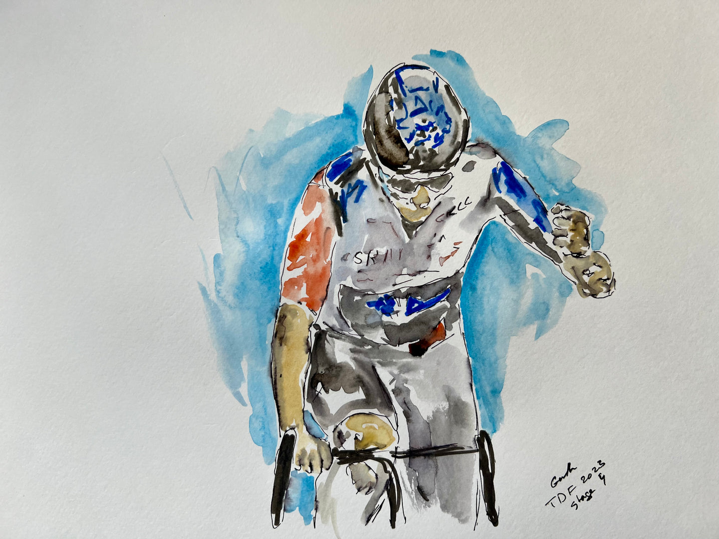 I made it - Cycling painting