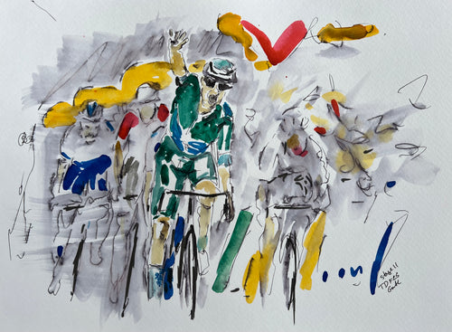 Four!!!! - Cycling painting