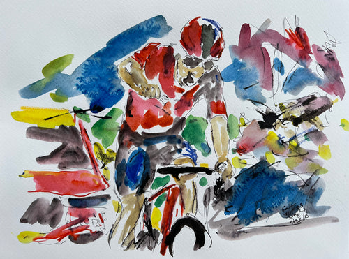 Winner - Cycling painting