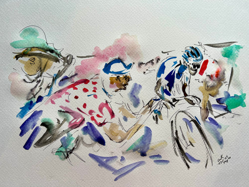 A bit of encouragement- Cycling painting