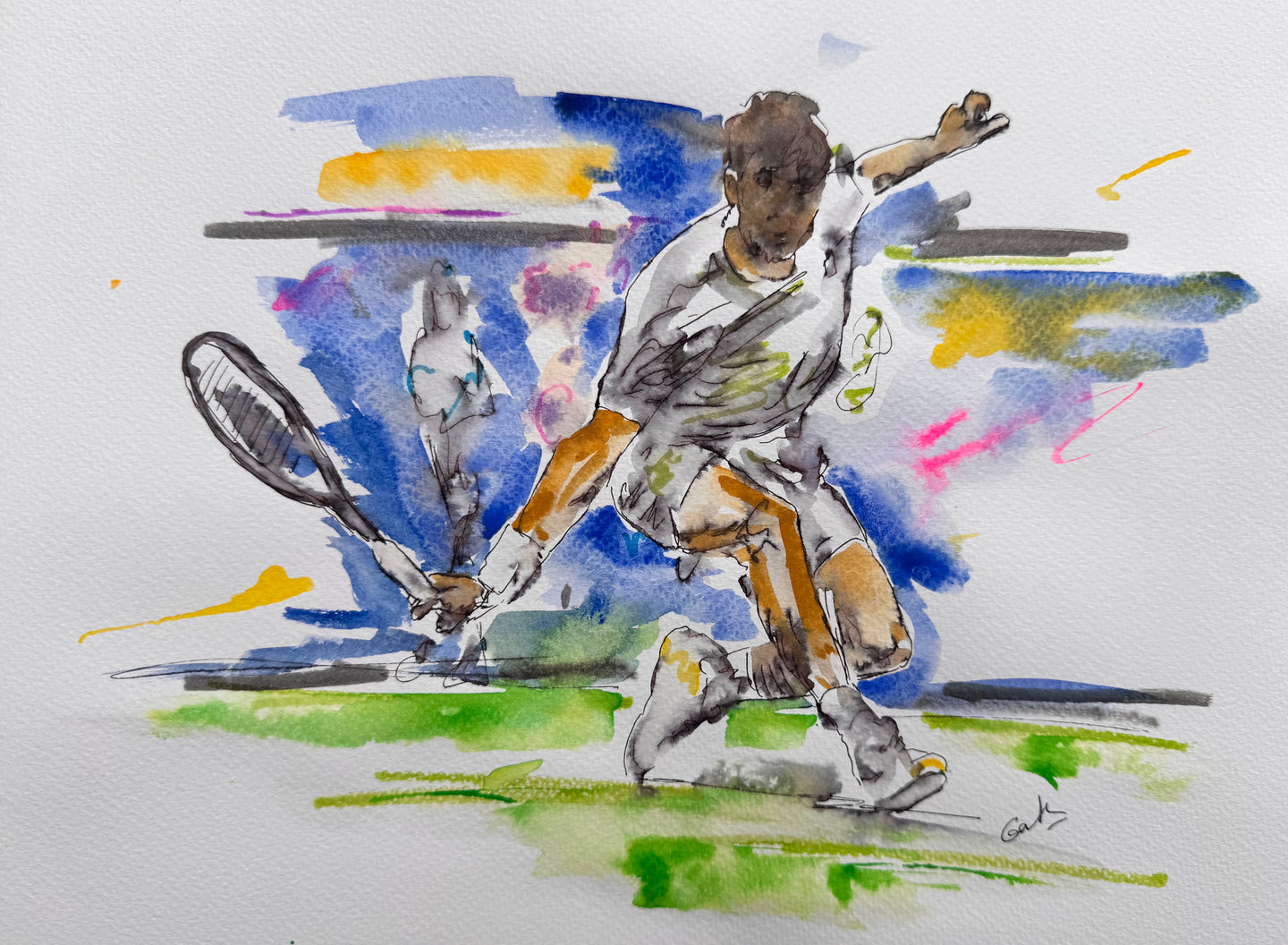 Wimbledon Reach - Tennis Painting