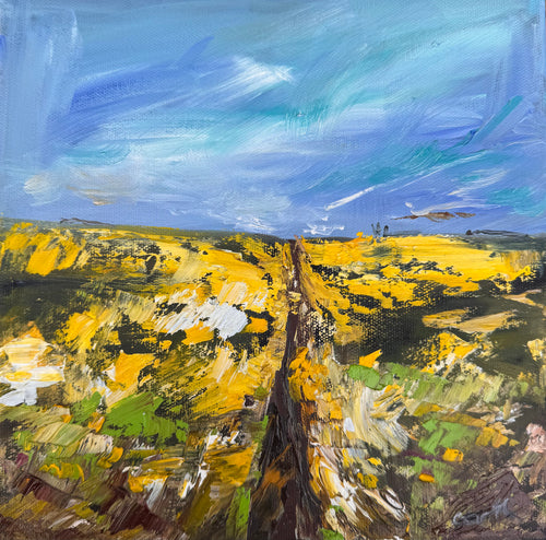 A Path through the Yellow- Landscape Panting