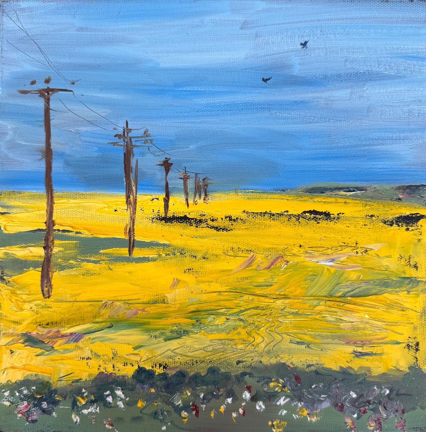 Communication Lines are Open- Landscape Lainting