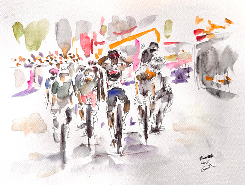 The Giro d'Italia stage one 2026 in Bulgaria - Cycling Painting