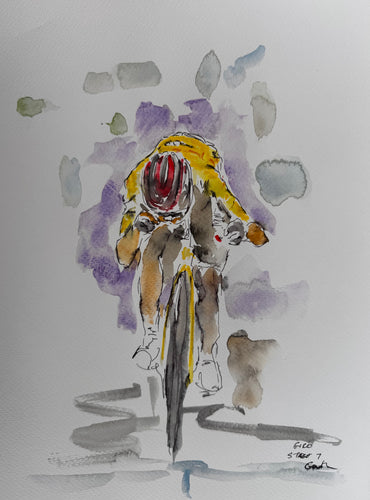 Three kisses for family- Giro 2026 stage 7-Cyling art
