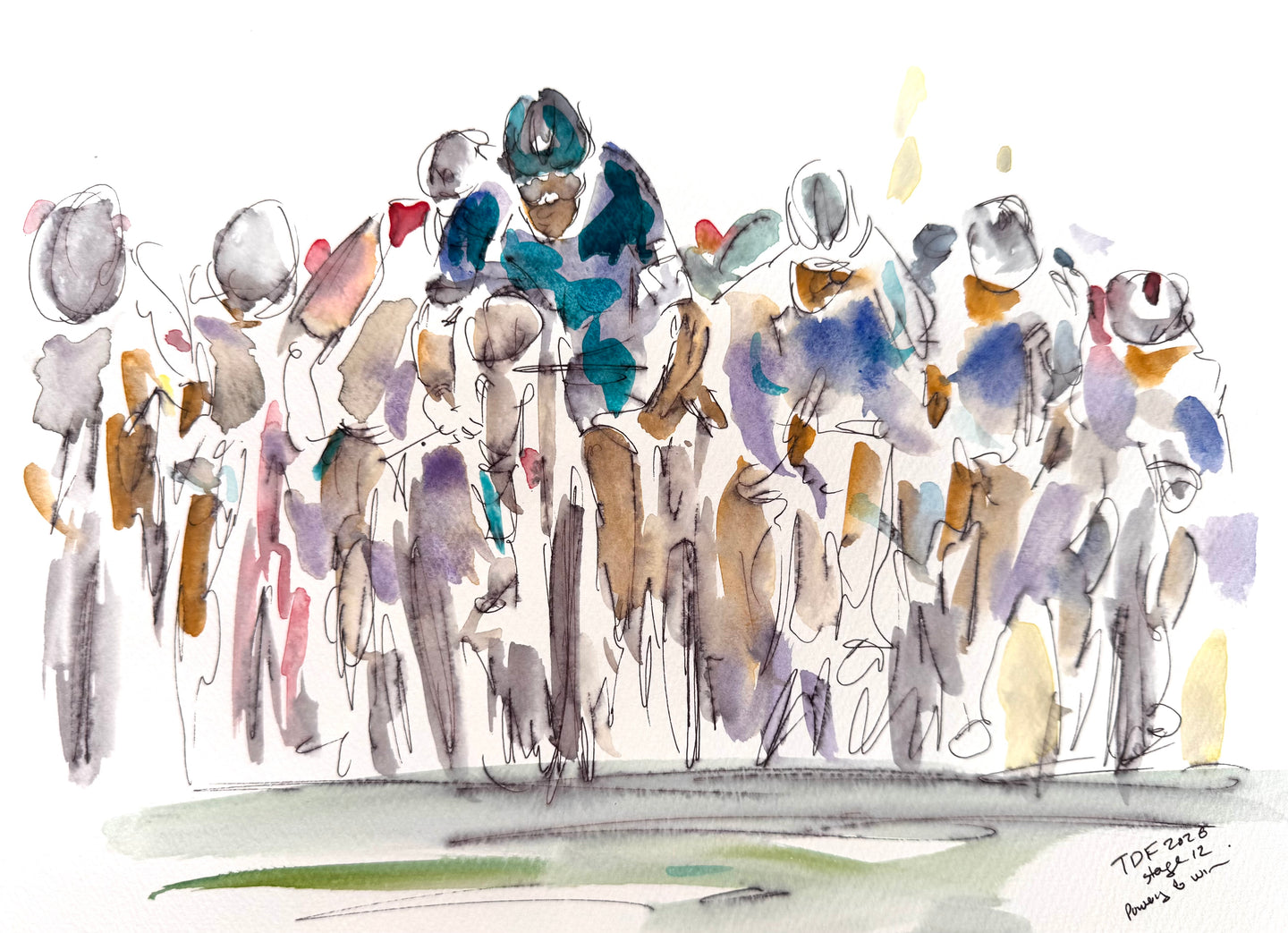 Powering to a win. Stage 12 TDF 2026