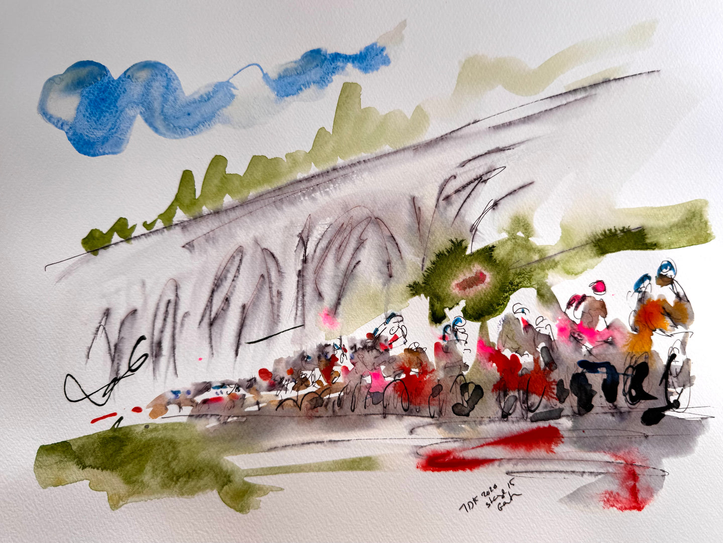 Impressions in the mountains stage 15 TDF 2026