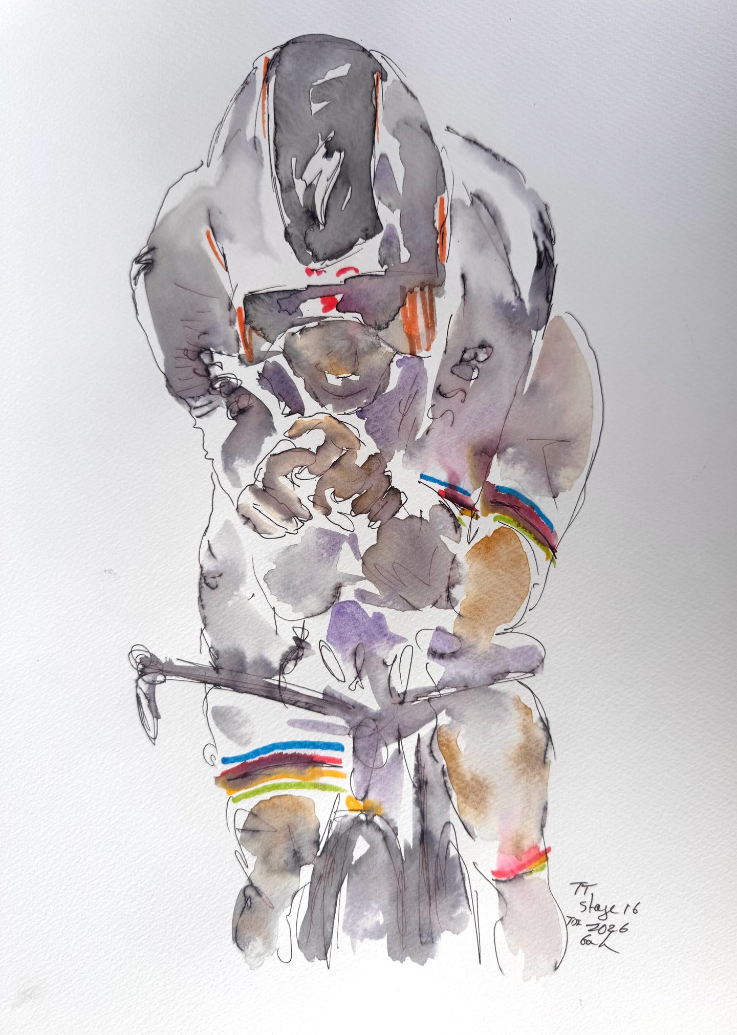 Remco Evenepoel give a world class TT TdF 2026 Stage 16