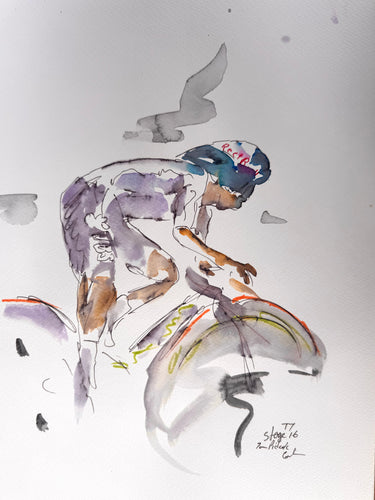 Tom Pidcock on the TT TdF 2026 stage 16
