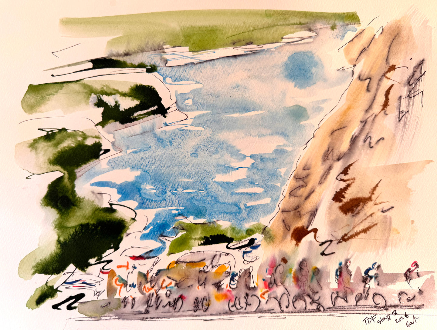 Beautiful views os on stage 18 TdF 2026