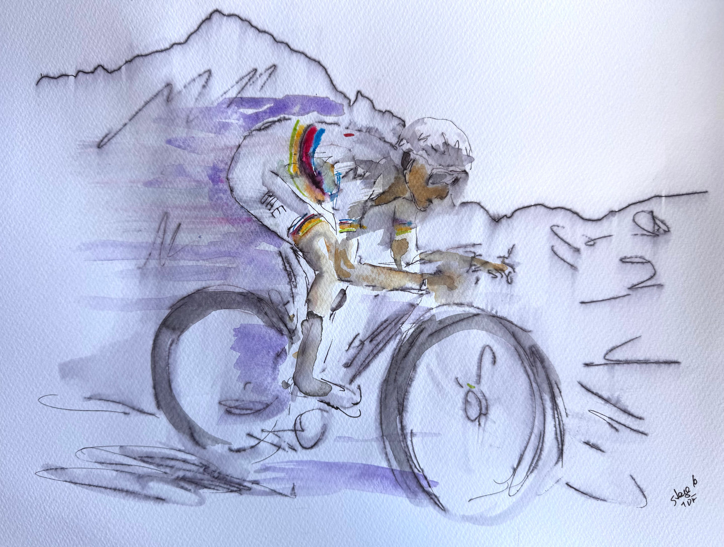 In the mountains TdF stage 6 2026