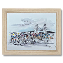 The Bridge - Tour de France 2022 Framed Print