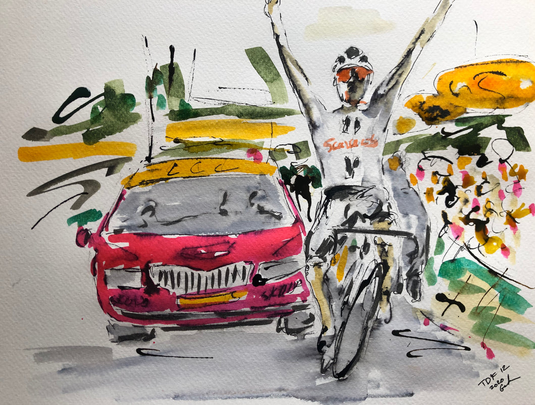 Tour de France stage twelve 2020 -Cycling Art