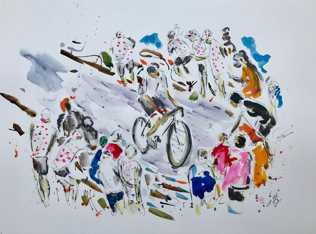 Tour de France 2020 Stage eight - cycling art
