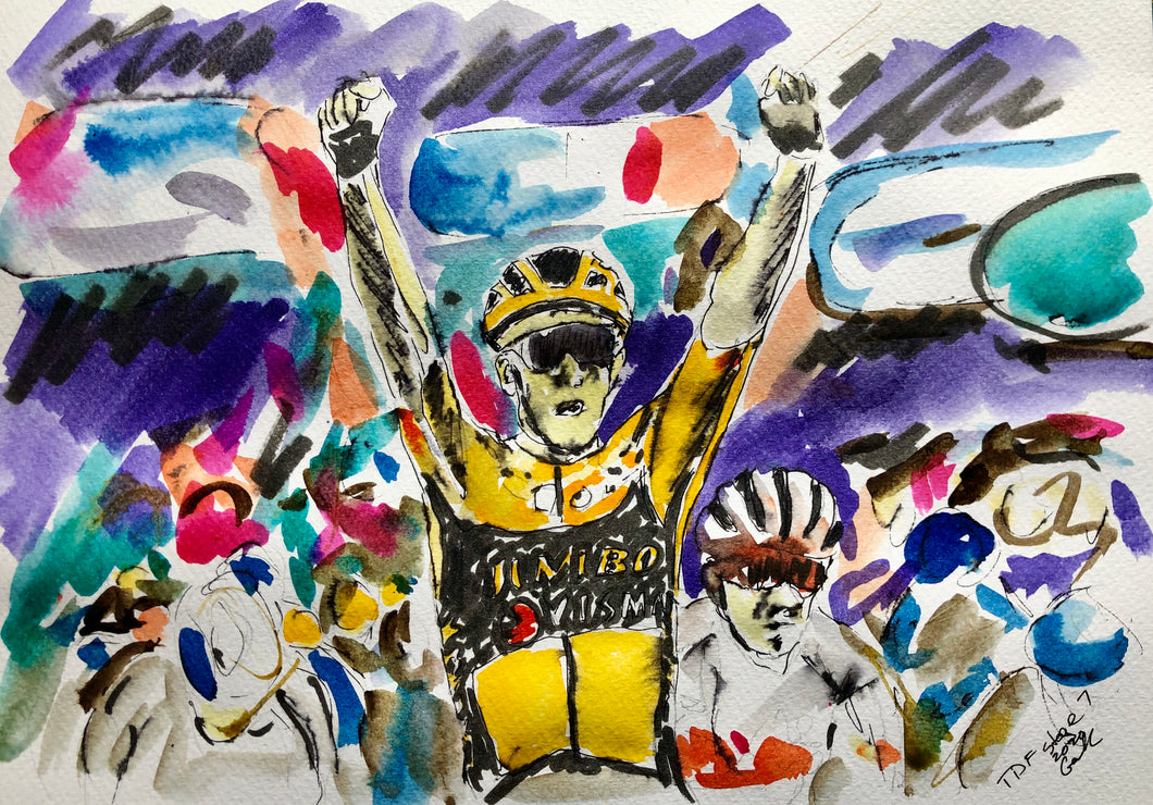 Tour de France 2020 stage 7 - Cycling art