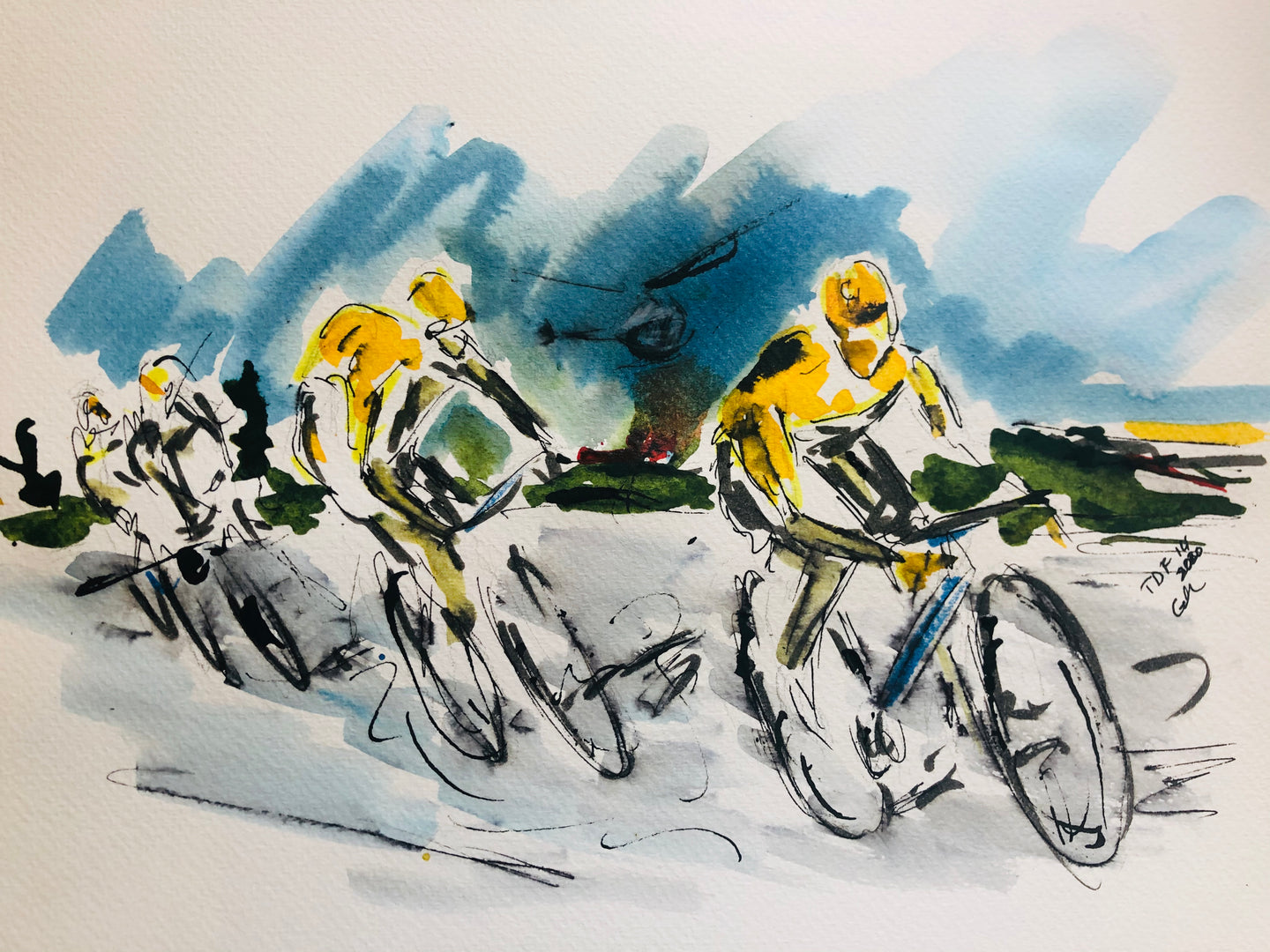 Tour de France stage fourteen 2020 - Cycling Art