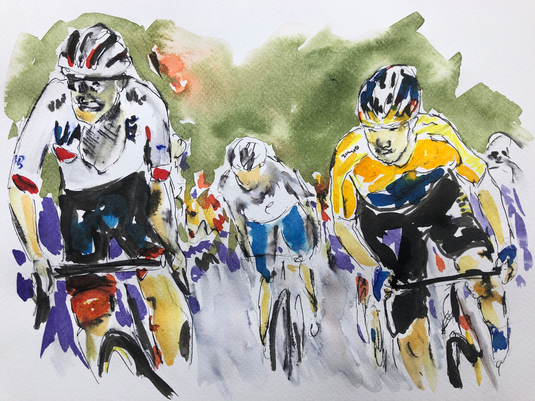 Tour de France 2020 Stage nine - Cycling art