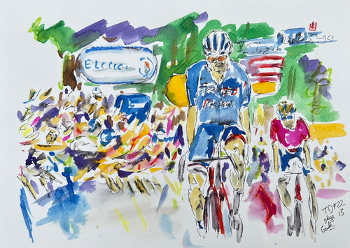 Tour de France stage 13 - Cycling painting