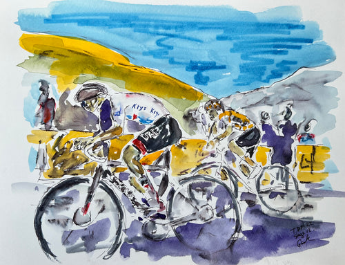Tour de France 2022 stage 12 - cycling painting