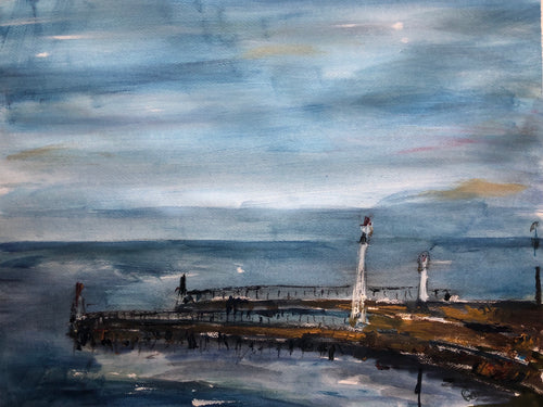 Whitby Harbour - Seascape Painting