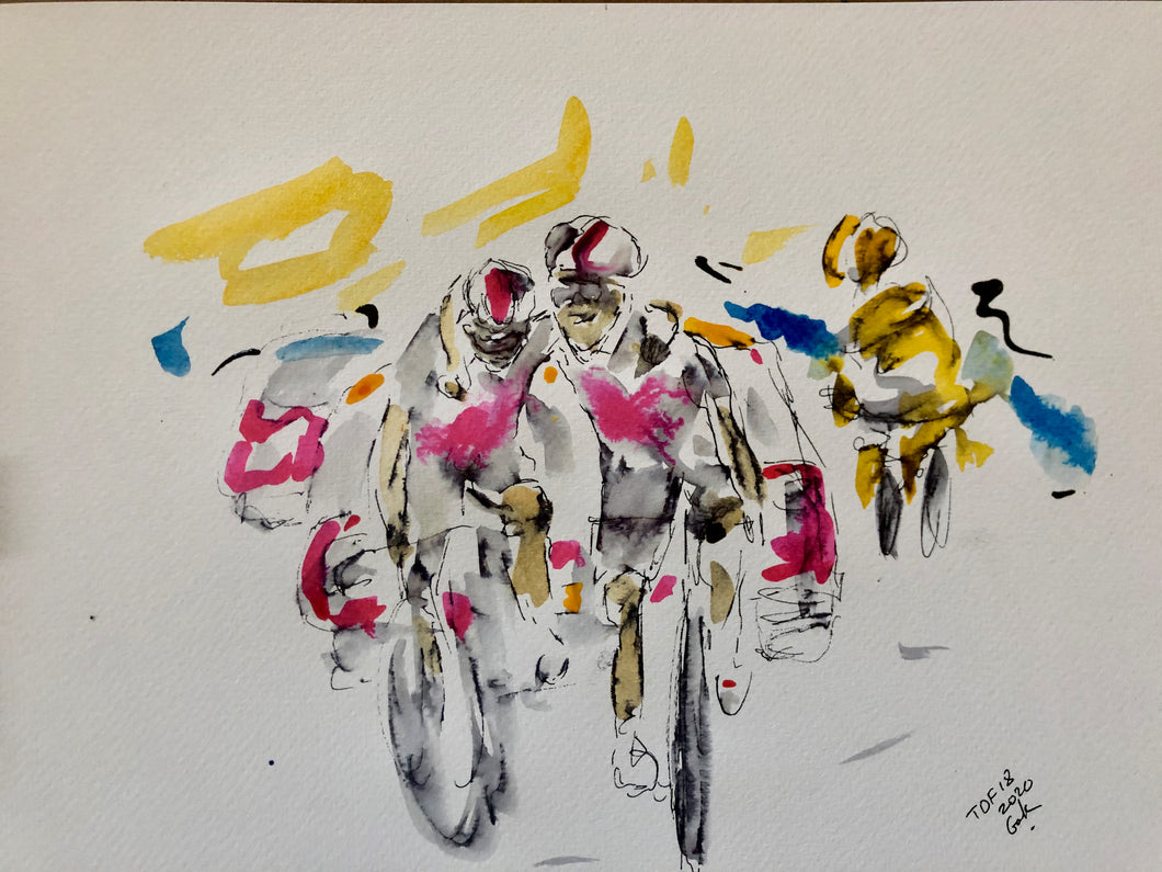 Tour de france stage seventeen - Cycling art