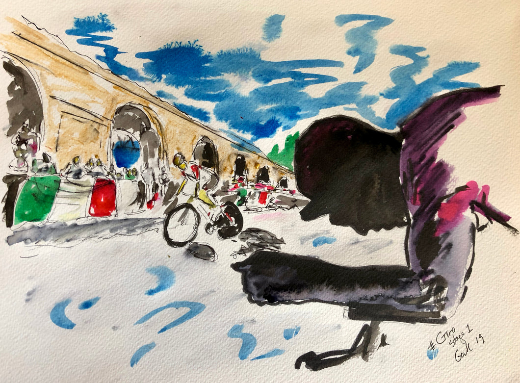 Time Trials are a great start to the Giro - Cycling Painting