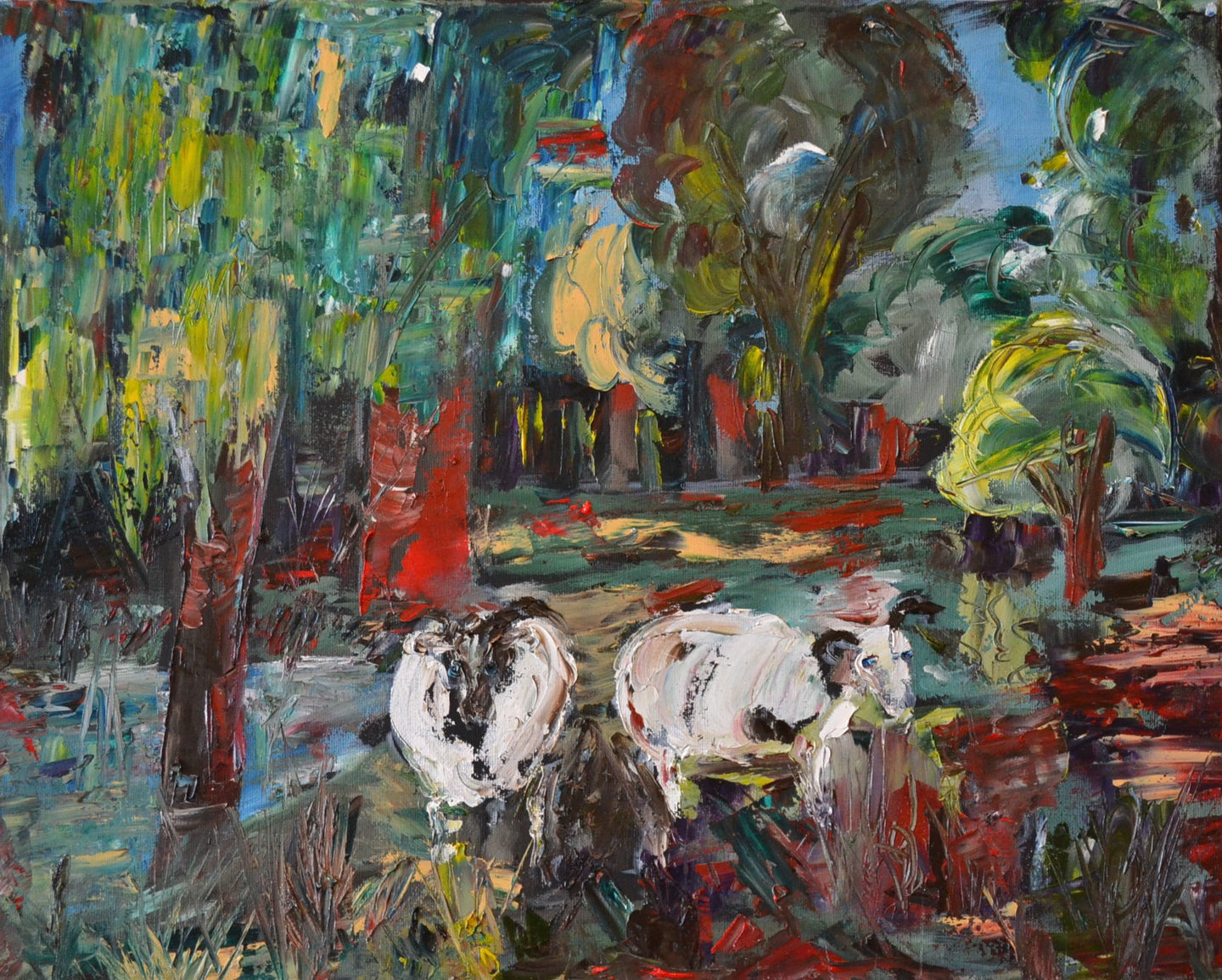 [original sheep painting] - Garth Bayley Art