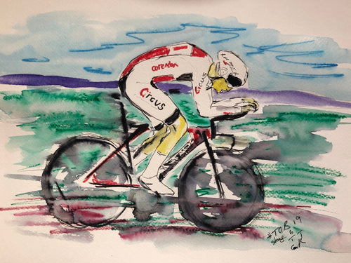 Time trials - Cycling Painting