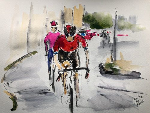 Giro d'Italia stage 6 - Break away - Cycling Art