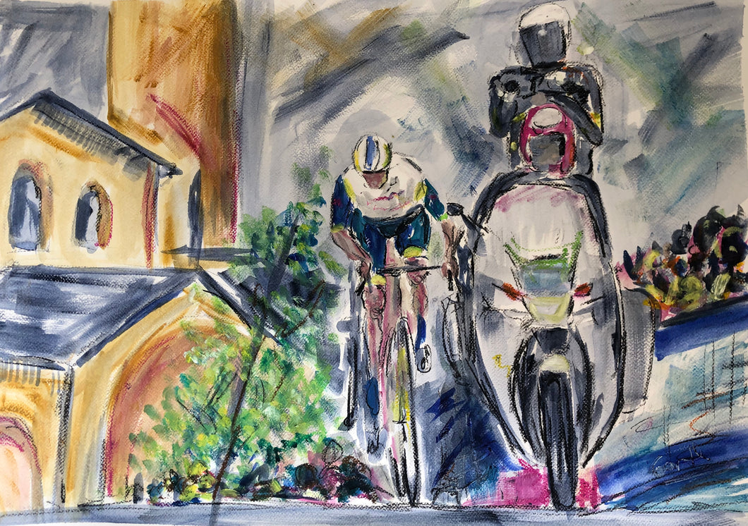 Stage 3 Giro d’Italia- cycling painting